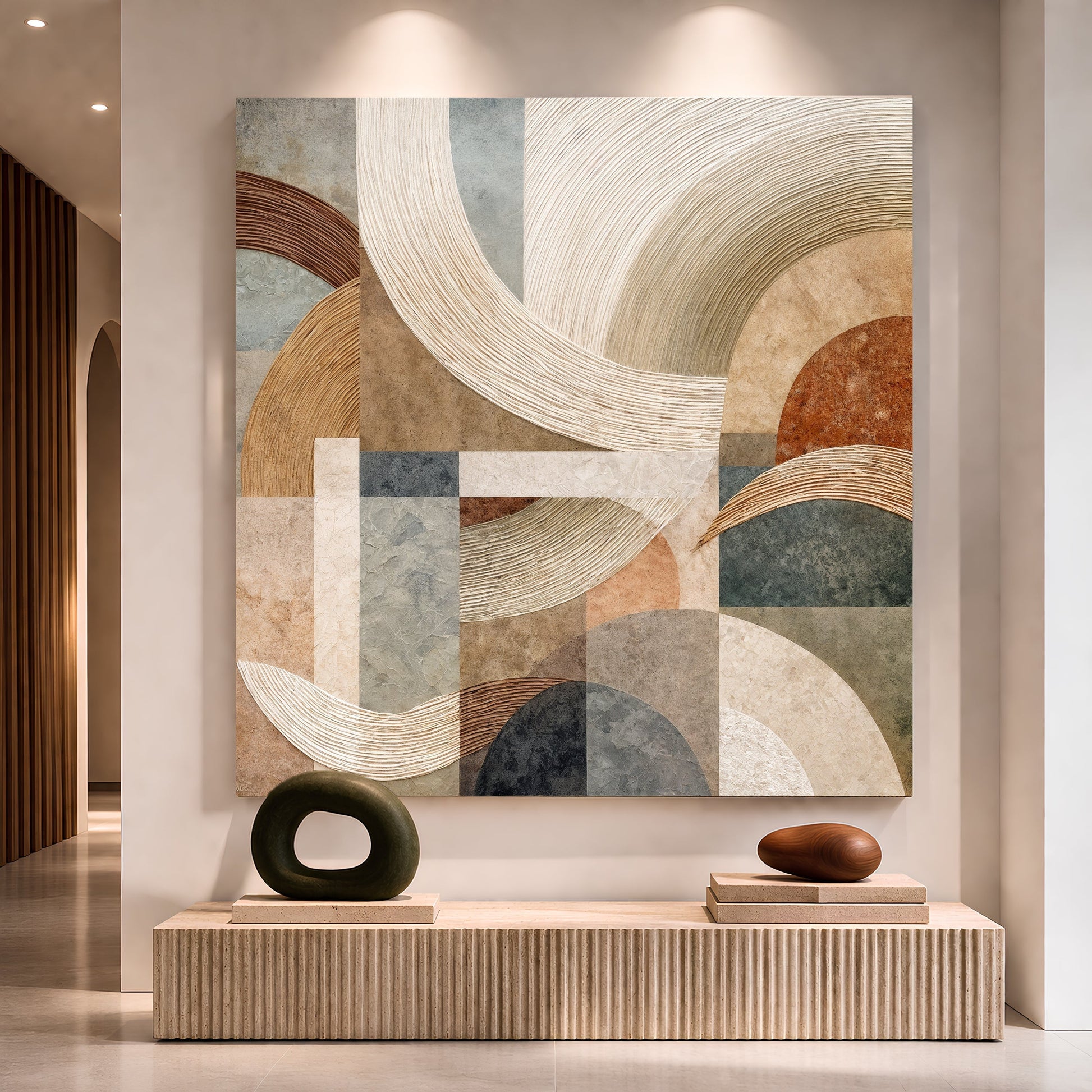 Earthy Geometric Harmony