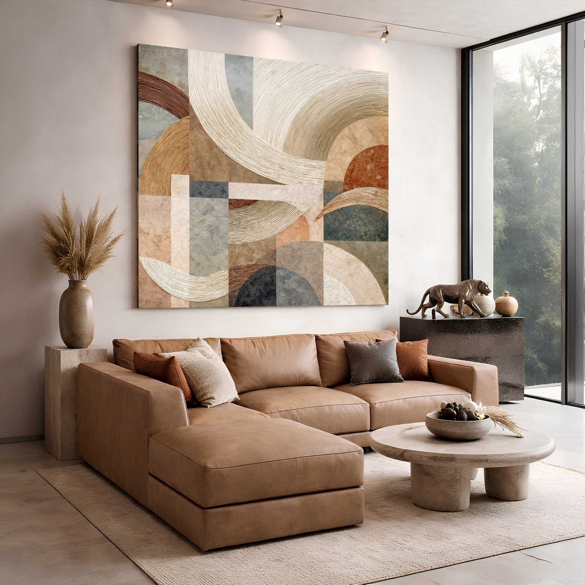 Earthy Geometric Harmony
