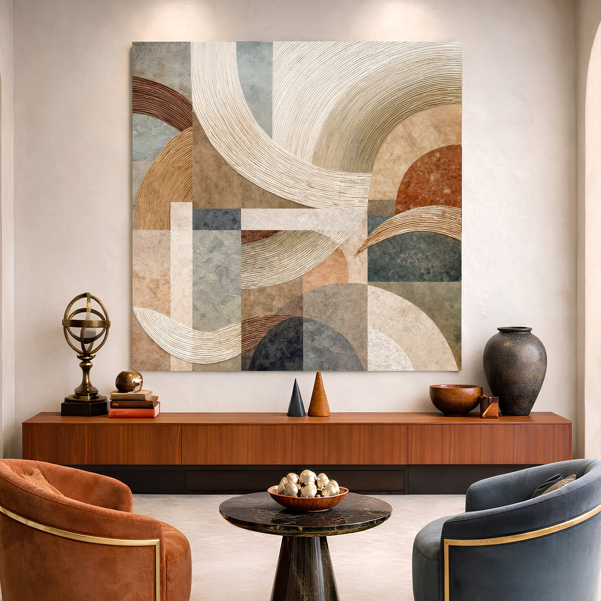 Earthy Geometric Harmony