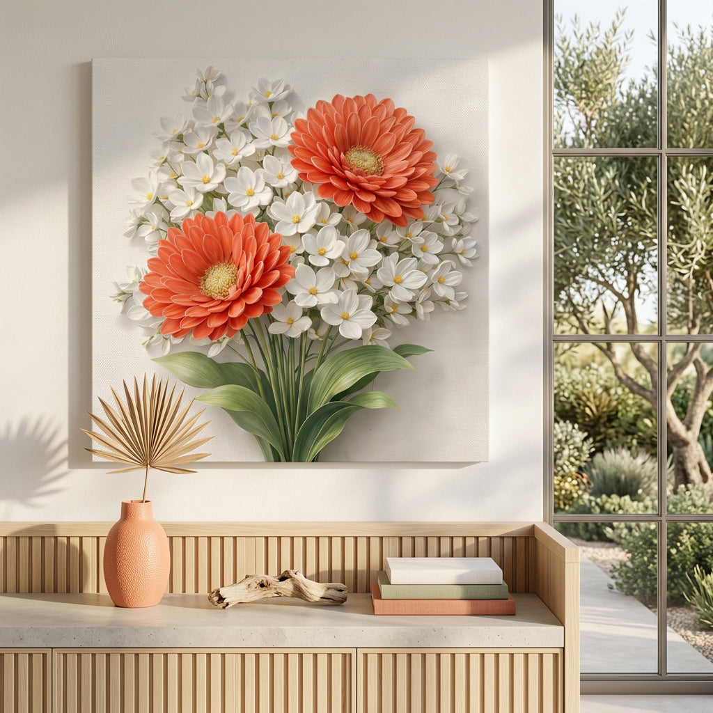 Elegant White Blossom