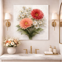 Coral Blooms - canvas