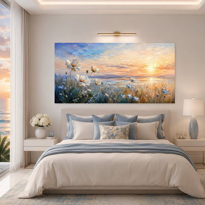 Coastal Meadow at Sunset