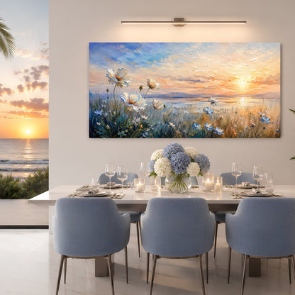 Coastal Meadow at Sunset