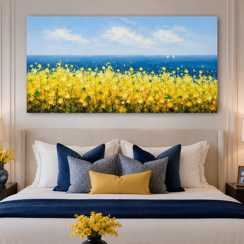 Golden Meadow Seascape