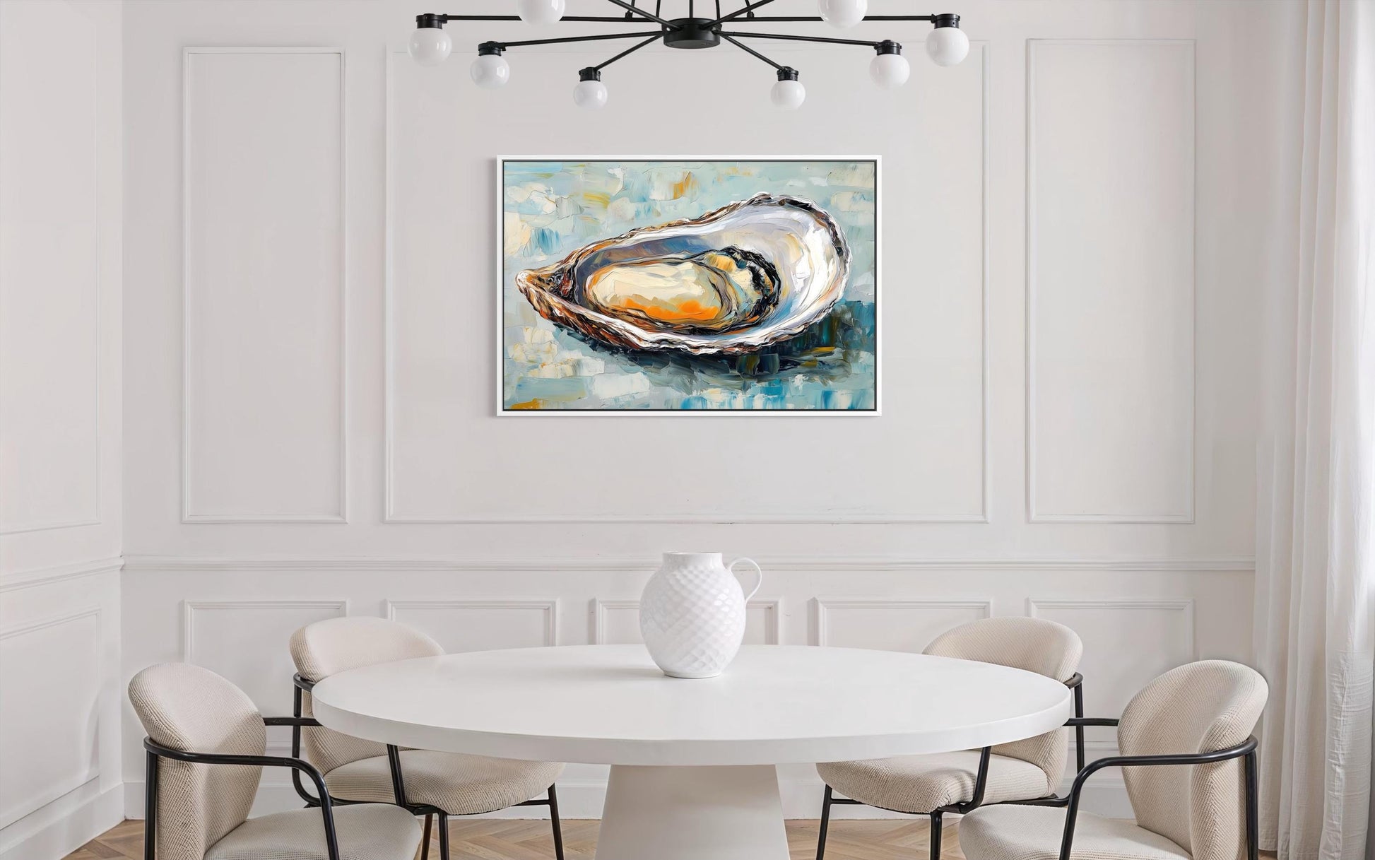 Abstract Oyster Canvas Wall Art