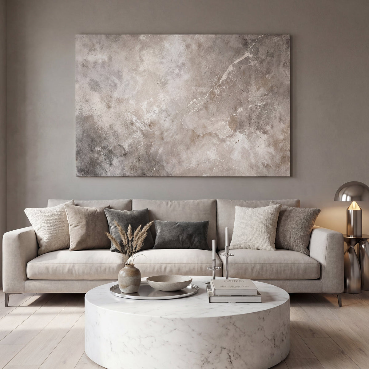 Abstract Dark Stone Wall Art