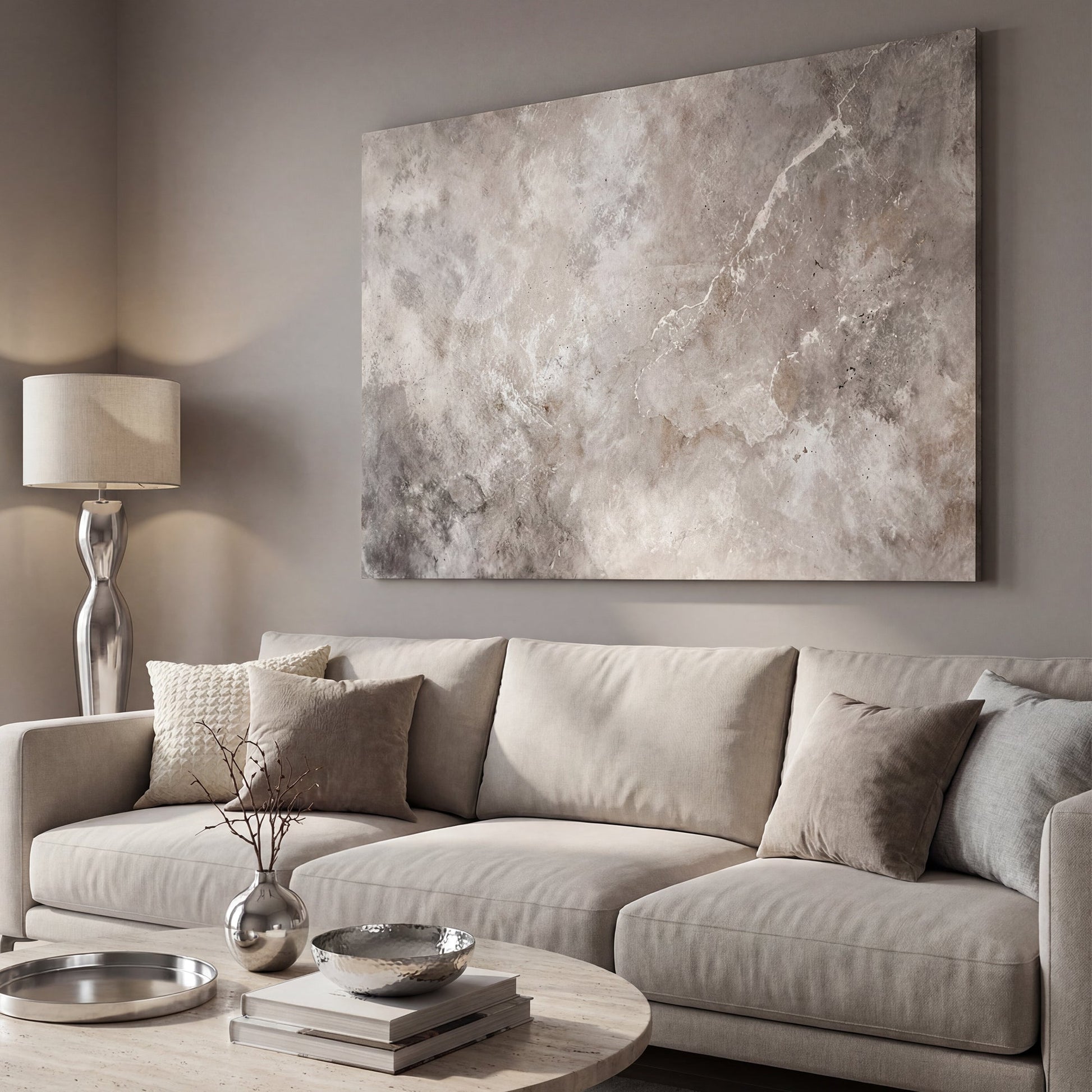 Abstract Dark Stone Wall Art
