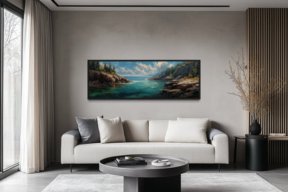 Acadia National Park Long Horizontal Canvas Wall Art