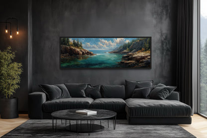 Acadia National Park Long Horizontal Canvas Wall Art