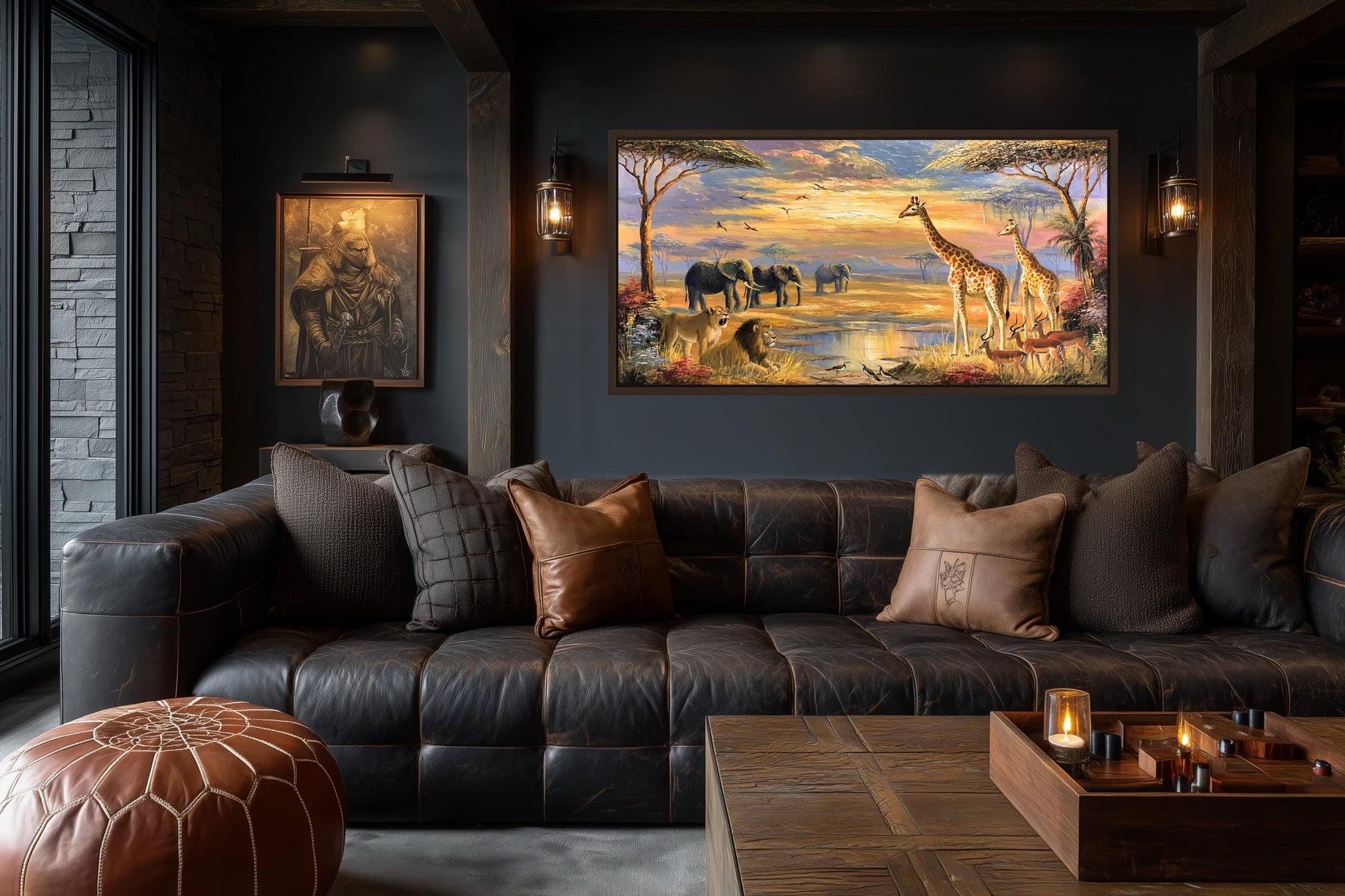African Wildlife Safari Canvas Wall Art