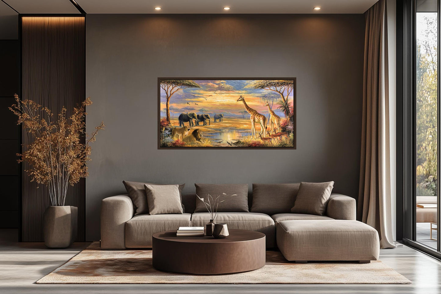 African Wildlife Safari Canvas Wall Art