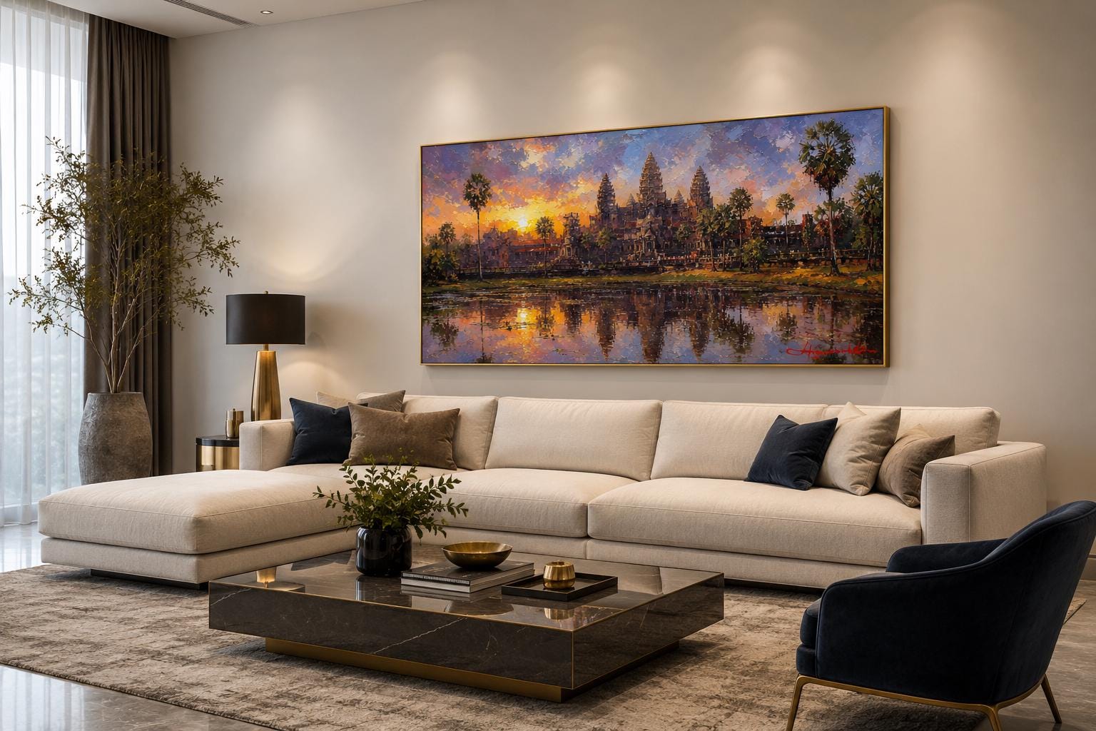 Angkor Wat Wall Art - Cambodia Temple Cavas Wall Decor