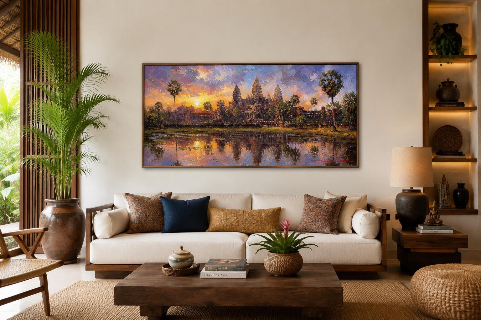 Angkor Wat Wall Art - Cambodia Temple Cavas Wall Decor