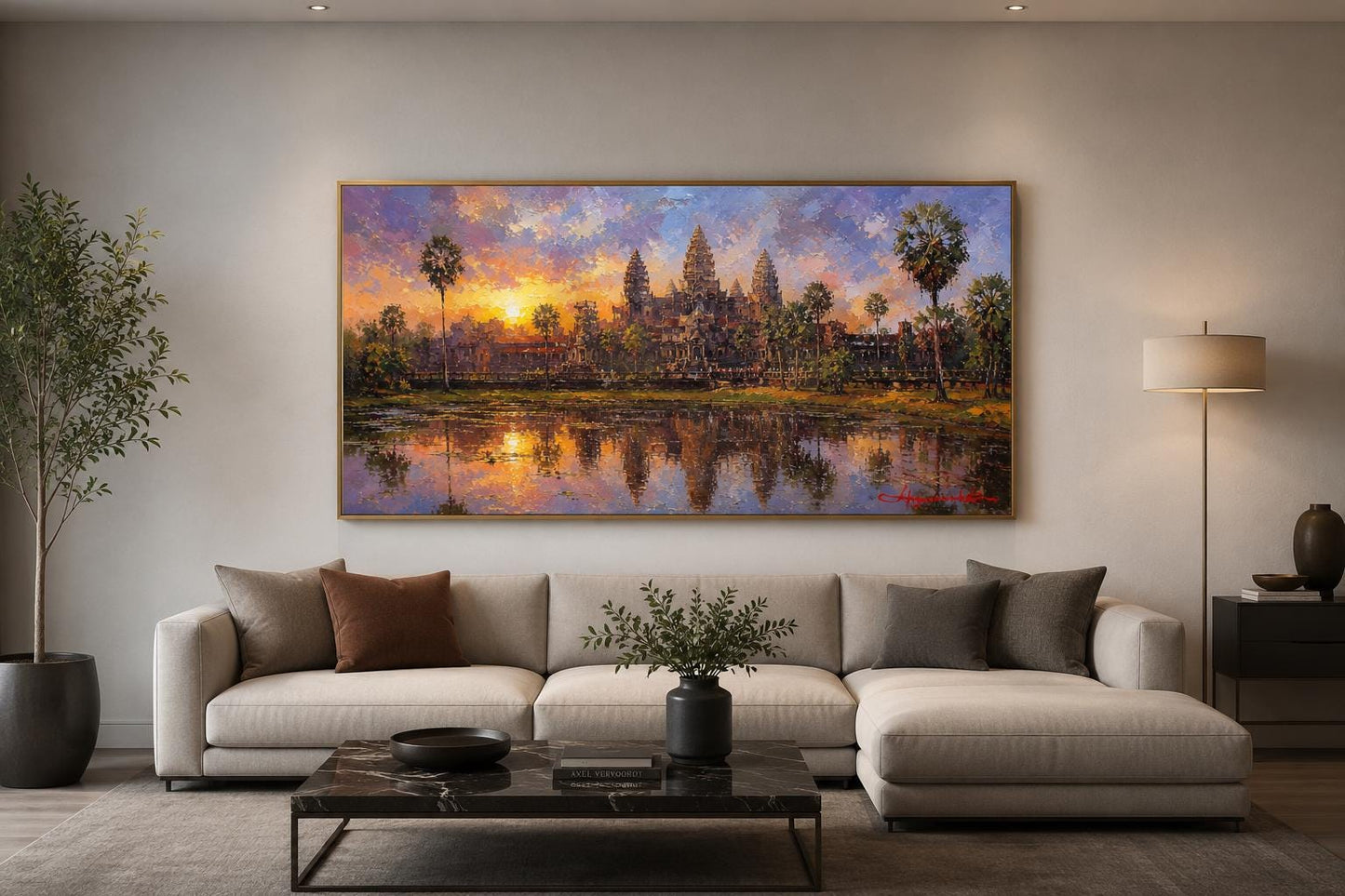 Angkor Wat Wall Art - Cambodia Temple Cavas Wall Decor