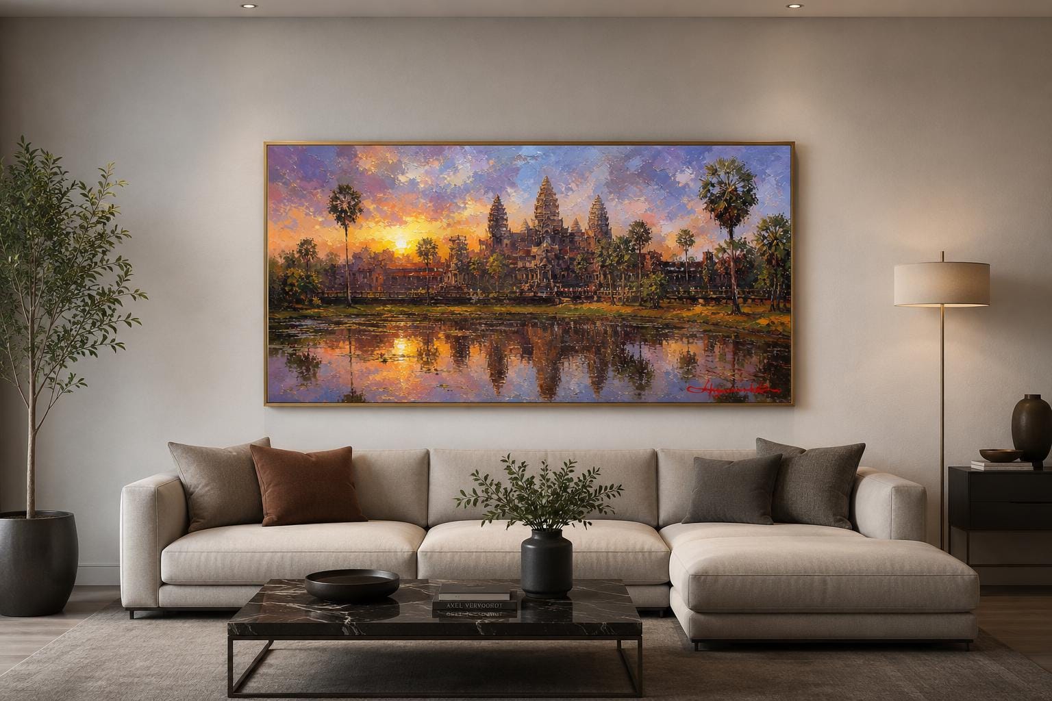 Angkor Wat Wall Art - Cambodia Temple Cavas Wall Decor