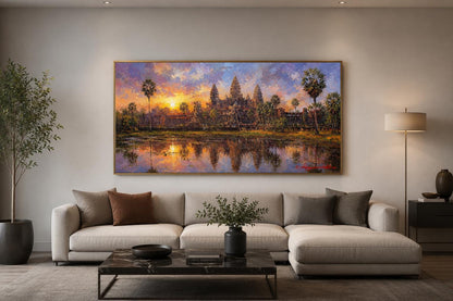 Angkor Wat Wall Art - Cambodia Temple Cavas Wall Decor