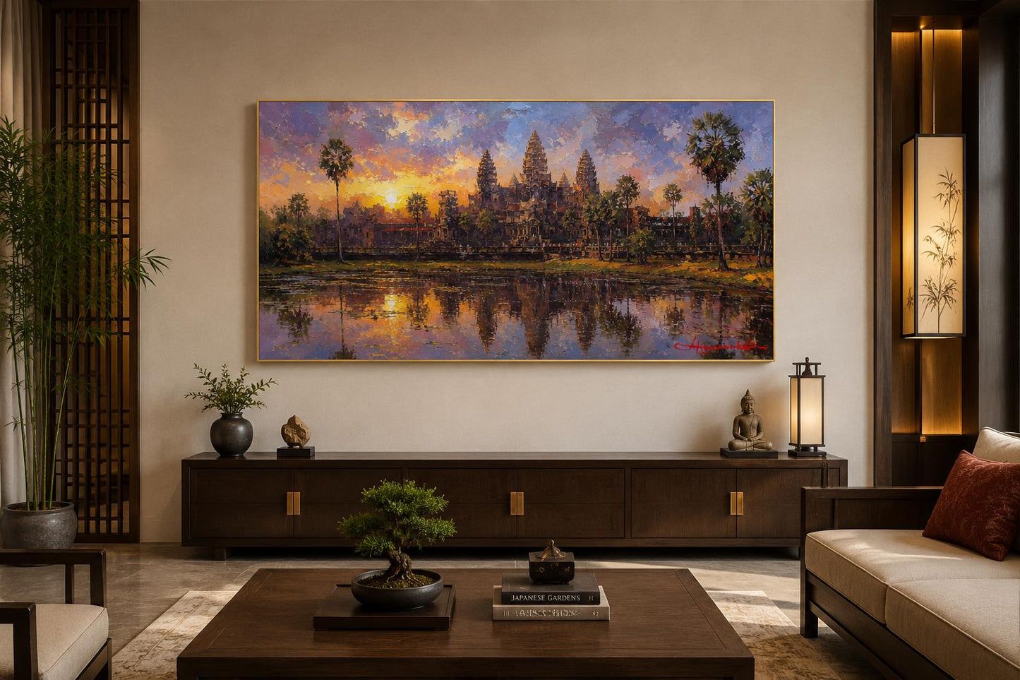 Angkor Wat Wall Art - Cambodia Temple Cavas Wall Decor