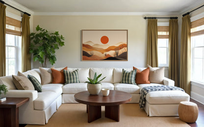 Arizona Desert Boho Landscape Southwestern Canvas Wall Art