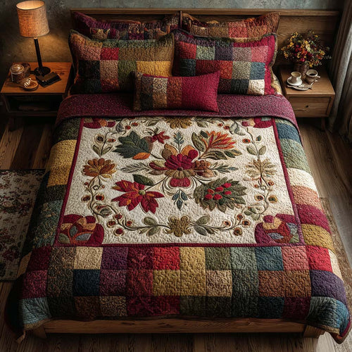 Meadow 3-Piece Quilted Bedding Set - Single (59" x 70")