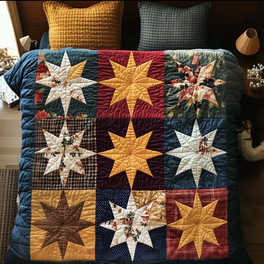Autumn Constellation 3-Piece Quited Bedding Set - Single (59" x 70")