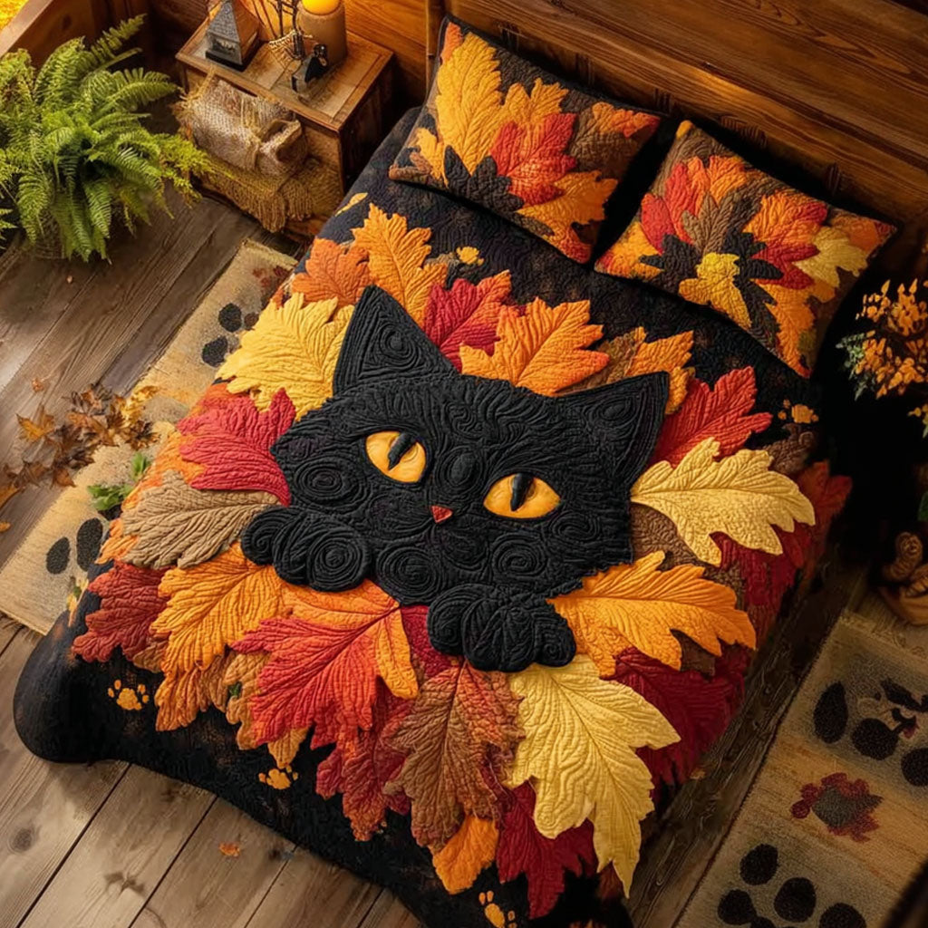 Autumn Eyes 3-Piece Quilted Bedding Set - Single (59" x 70")