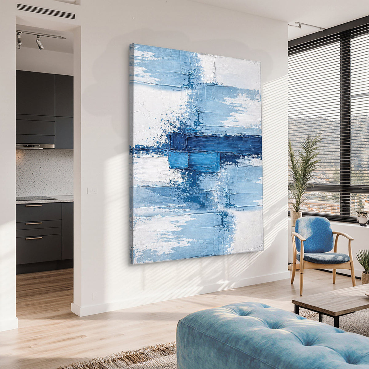 Azure Harmony Abstract
