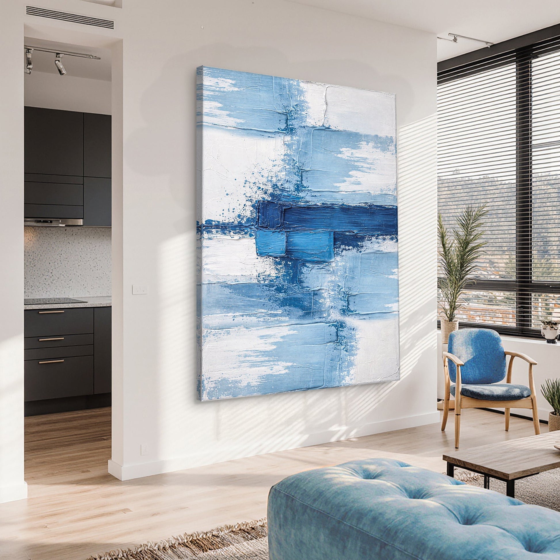 Azure Harmony Abstract