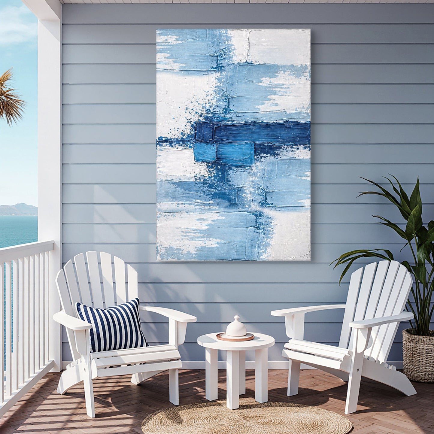Azure Harmony Abstract