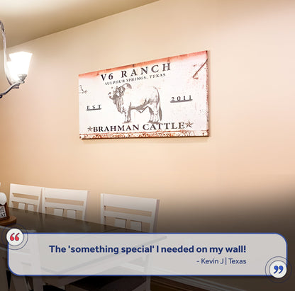 Brahman Cattle Sign