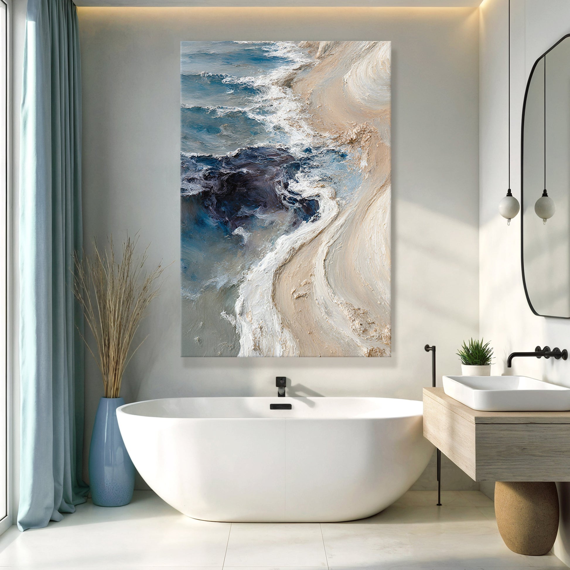 Coastal Drift Abstract Wall Art II