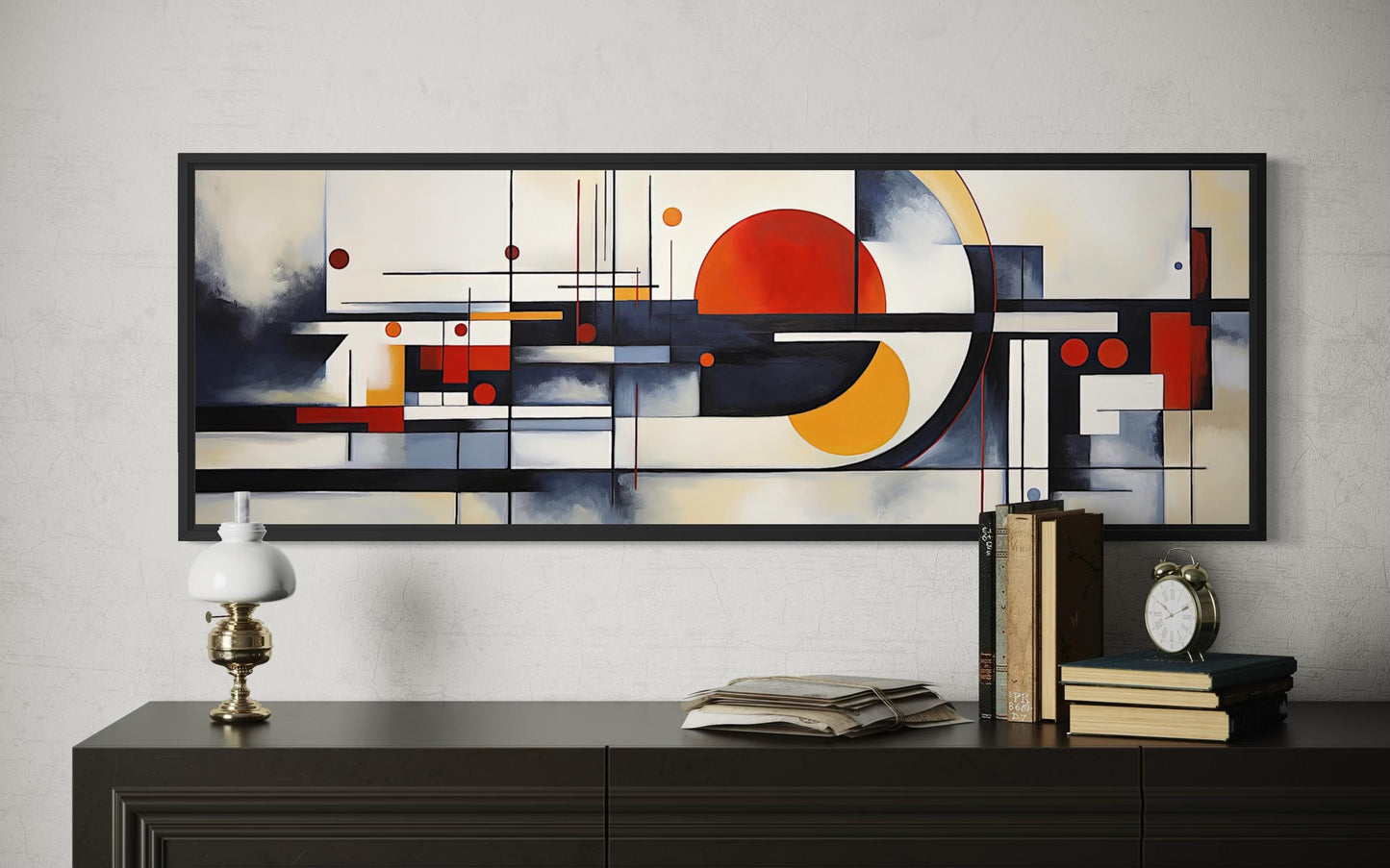 Bauhaus Wall Art - Abstract Geometric Canvas Print | Mid Century Modern Decor