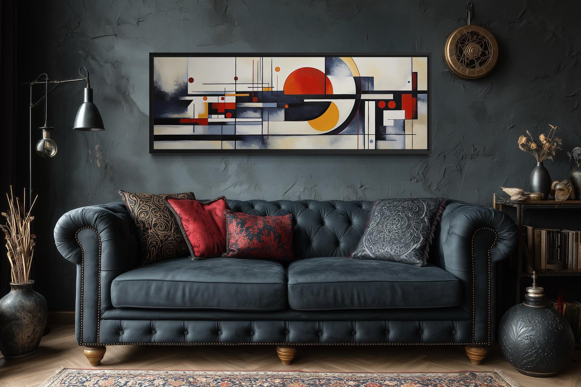Bauhaus Wall Art - Abstract Geometric Canvas Print | Mid Century Modern Decor