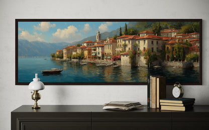 Bellagio Lake Como Long Horizontal Wall Art