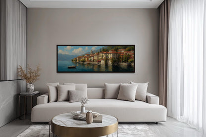 Bellagio Lake Como Long Horizontal Wall Art