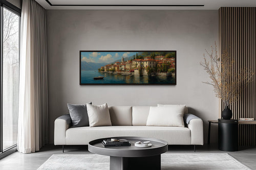 Bellagio Lake Como Long Horizontal Wall Art