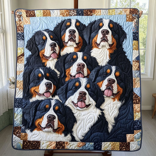 Bernese Valley Quilted Blanket - Throw (55" x 60")