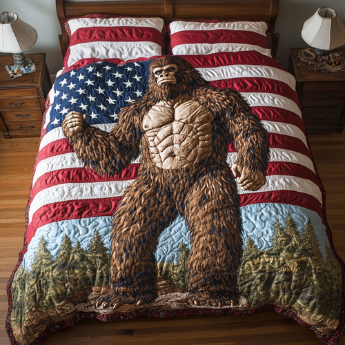 Bigfoot Pride 3-Piece Quilted Bedding Set - Single (59" x 70")