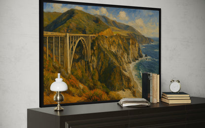 Bixby Creek Bridge Wall Art – California Coast Decor | Big Sur Canvas Print