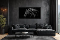 Black Horse Extra Large Framed Canvas Wall Art