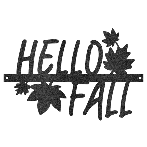 Hello Fall Steel Wall Decor