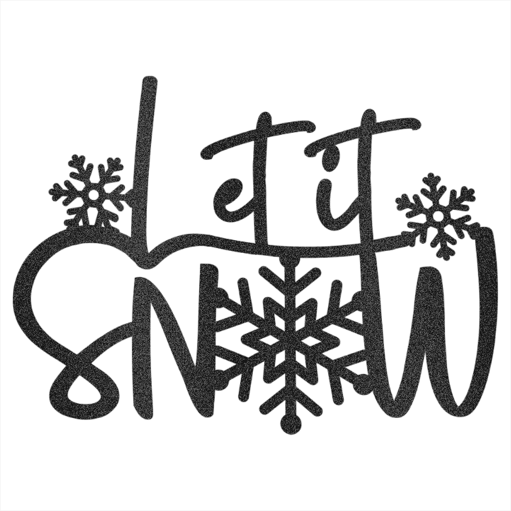 Let It Snow Steel Wall Decor