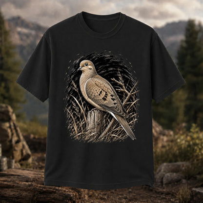 Mourning Dove T-Shirt, Vintage Birdwatcher Nature Tee