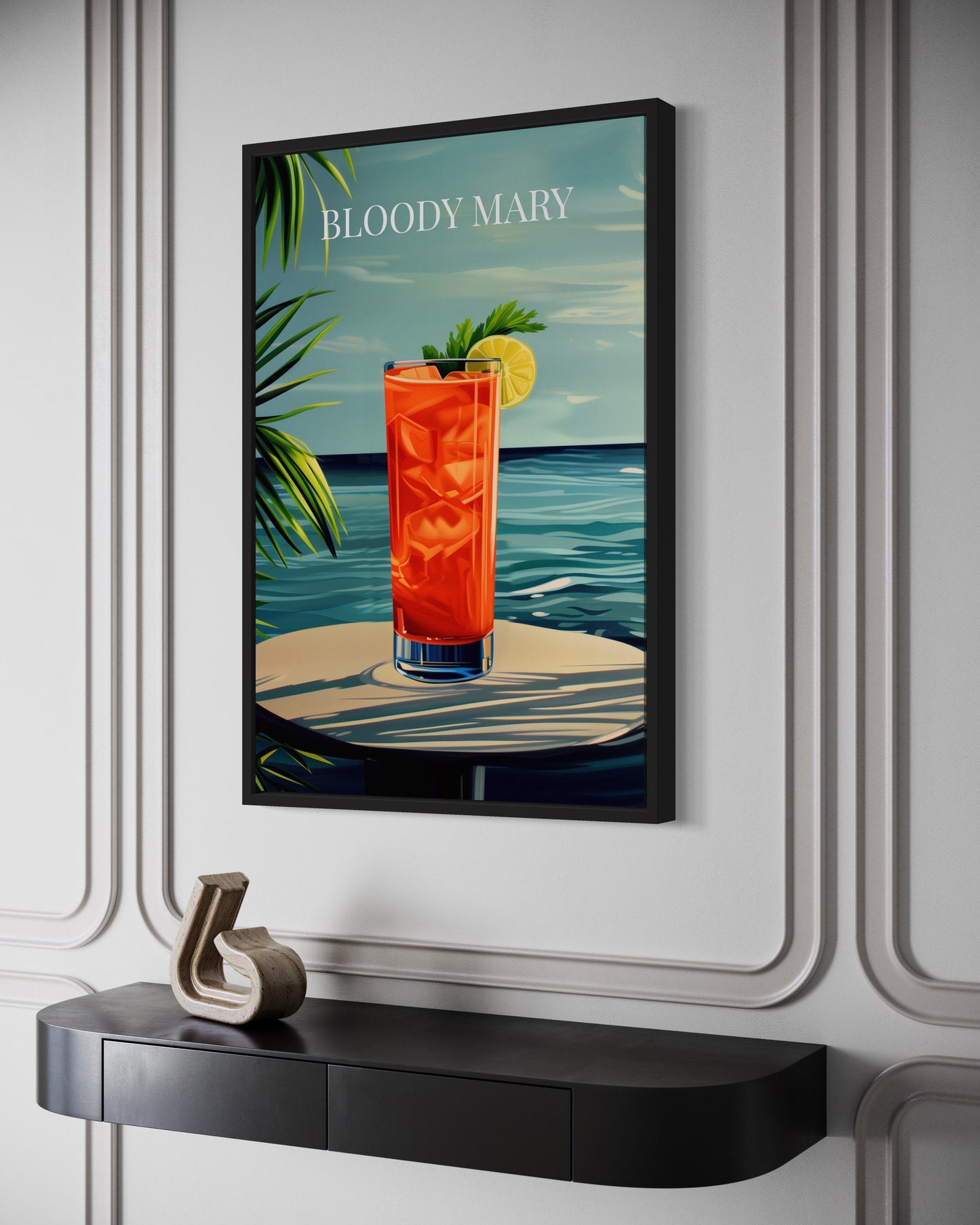 Bloody Mary Cocktail Art Print Canvas Wall Art