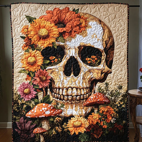 Blossomed Soul Quilted Blanket - Throw (55" x 60")