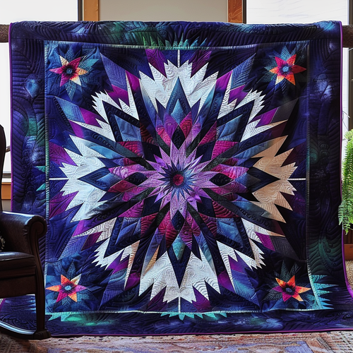 Blue Horizon Quilted Blanket - Throw (55" x 60")