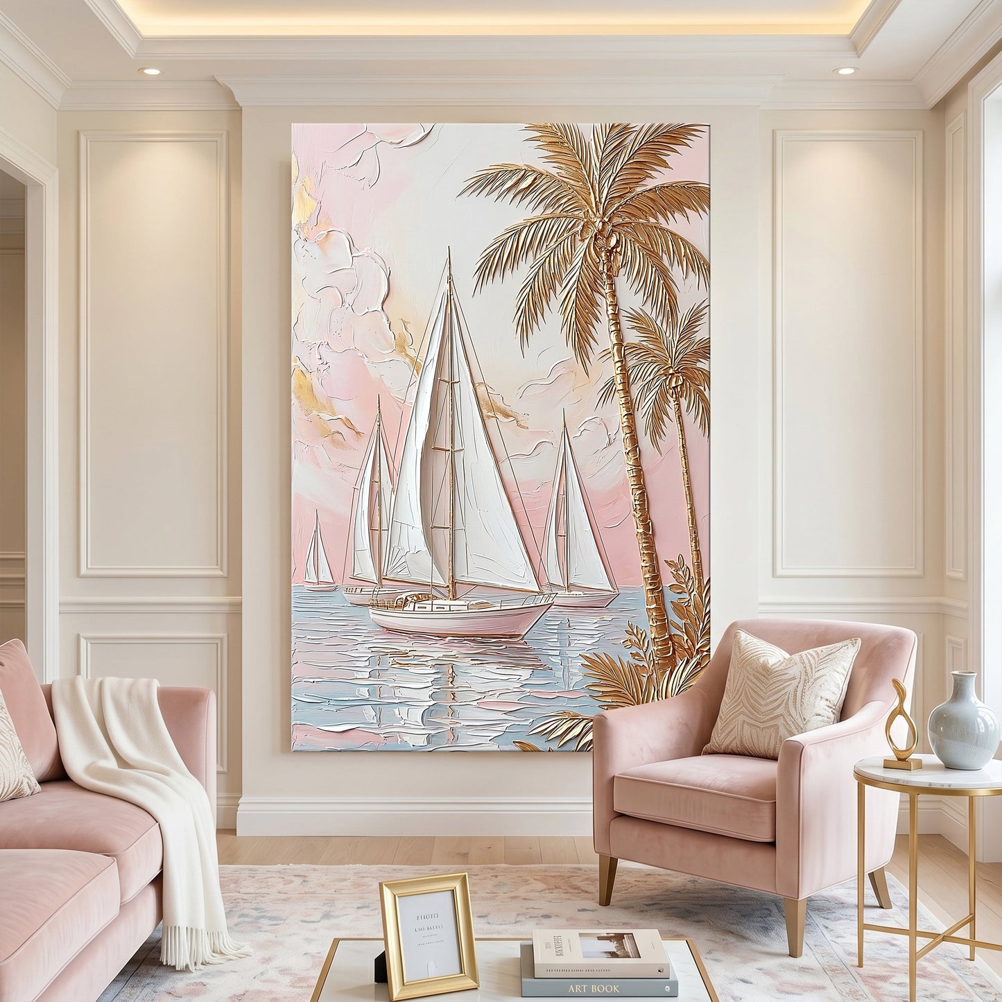 Blush Horizon - canvas