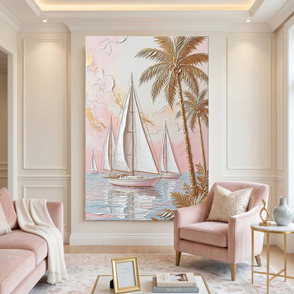 Blush Horizon - canvas