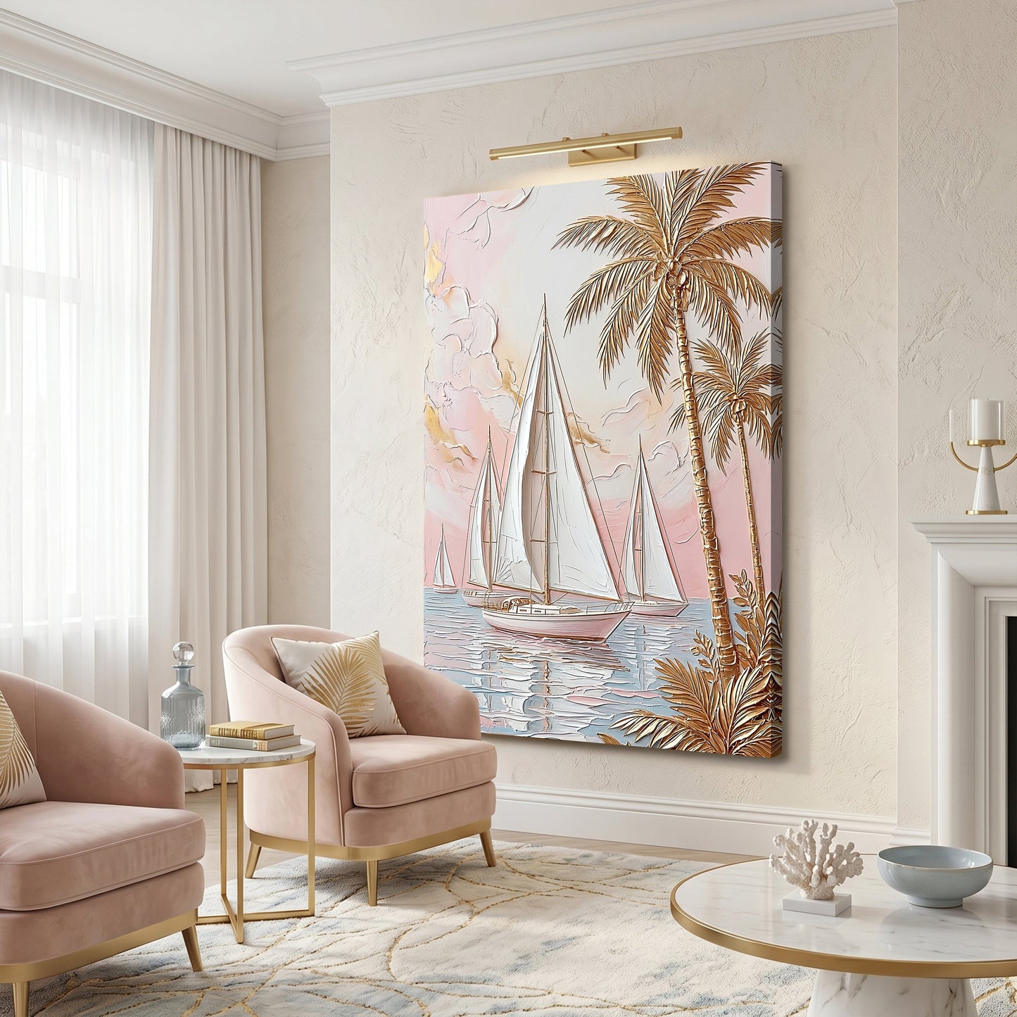 Blush Horizon - canvas