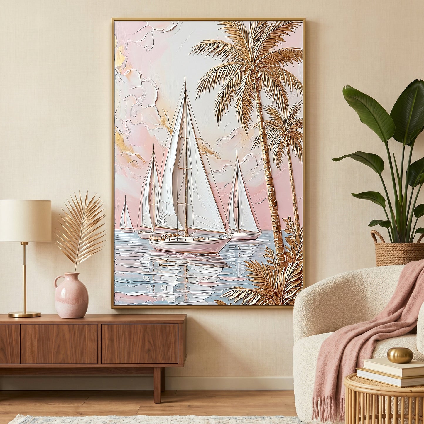 Blush Horizon - canvas