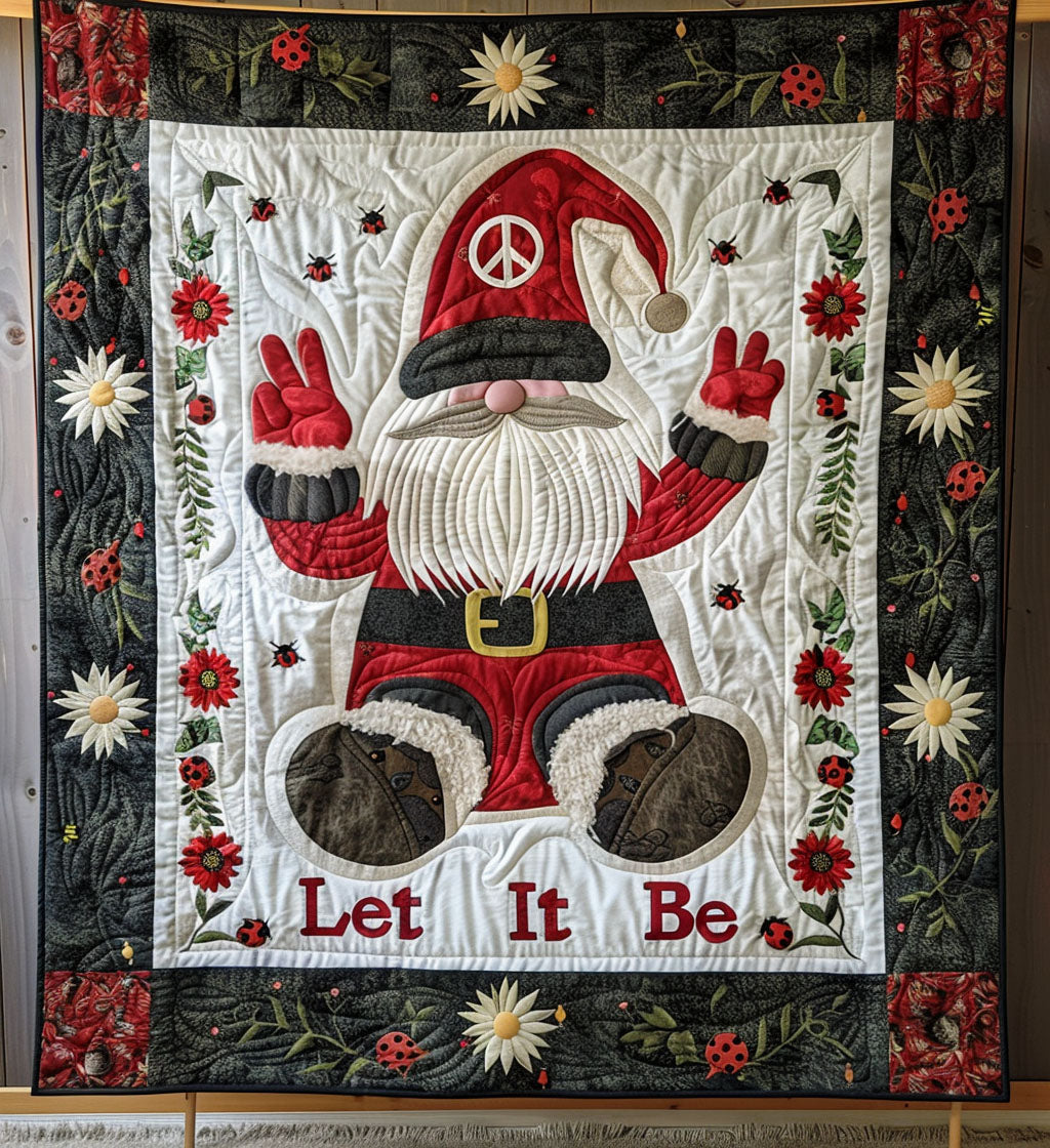 Bohemian Gnome Harmony Quilted Blanket - Throw (55" x 60")